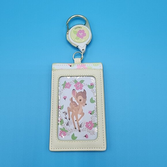 Loungefly Disney Bambi Thumper Floral Spring Retractable Lanyard ID Holder NEW - Picture 6 of 12